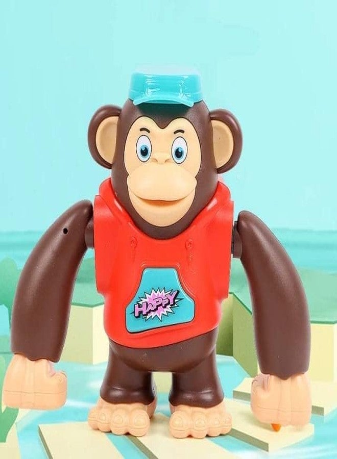 BlackZone Musical Gorilla/Chimpanzee/Orangutan Toys Dancing with 360°Roll & Glow, Music and Light Baby Toys 3-6 Months Crawling Toys for Baby Boy Girl Gifts (Dancing_Gorila) - Image 5